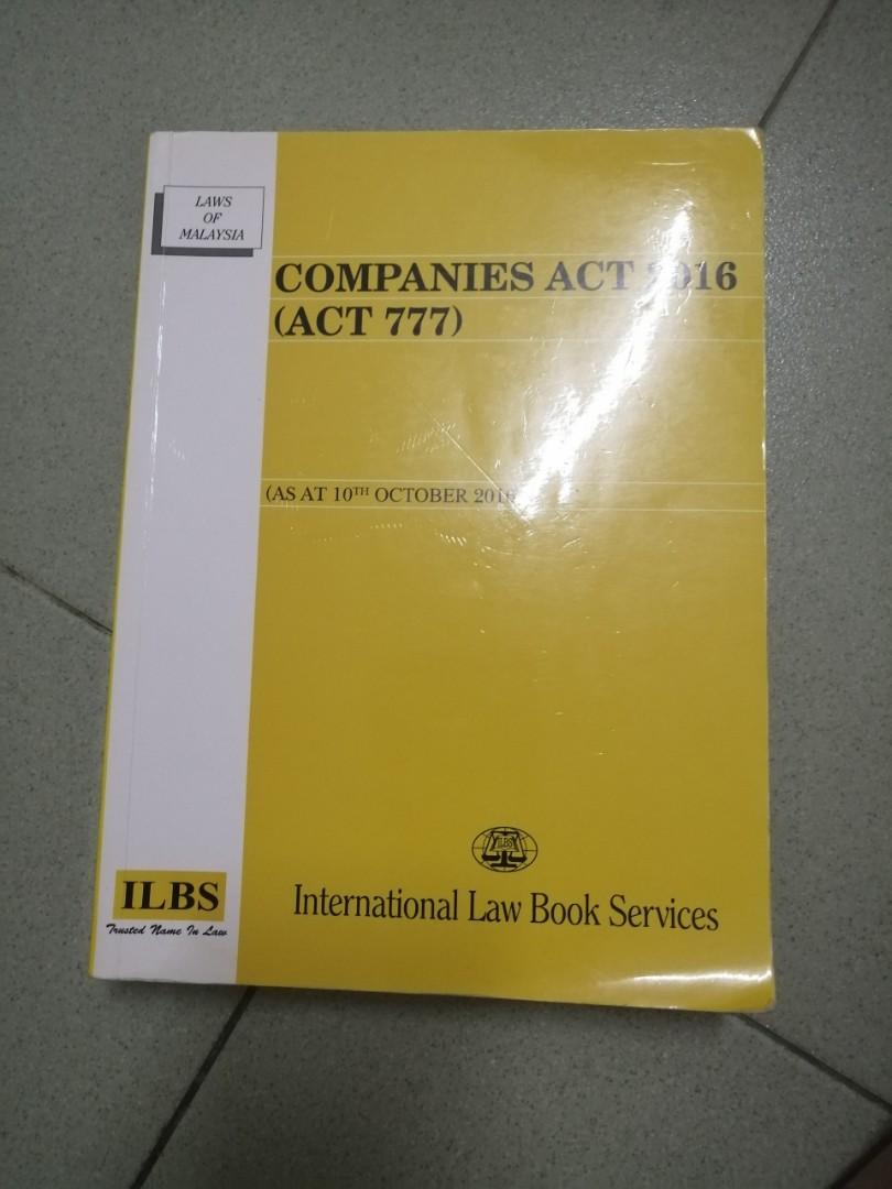 Companies Act 2016 Act 777 Statue Book Textbooks On Carousell