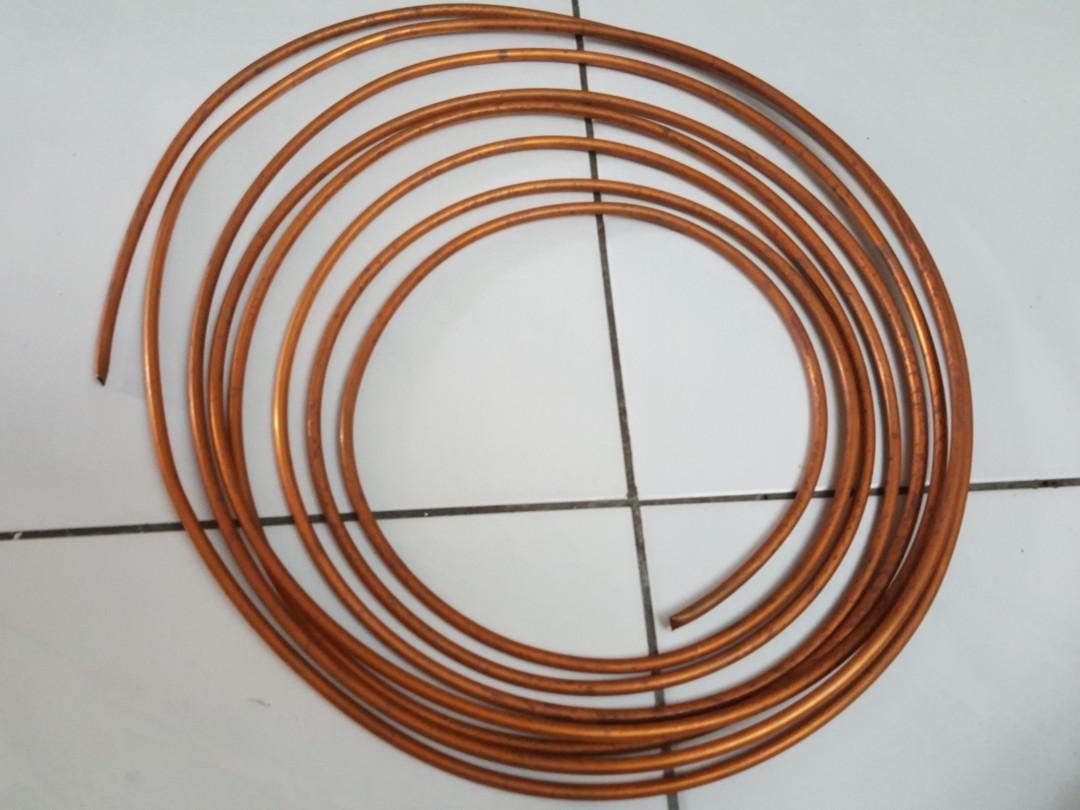 Copper Tube 1/2", 3/8", 1/4", for Aircond Installation, Services, Home