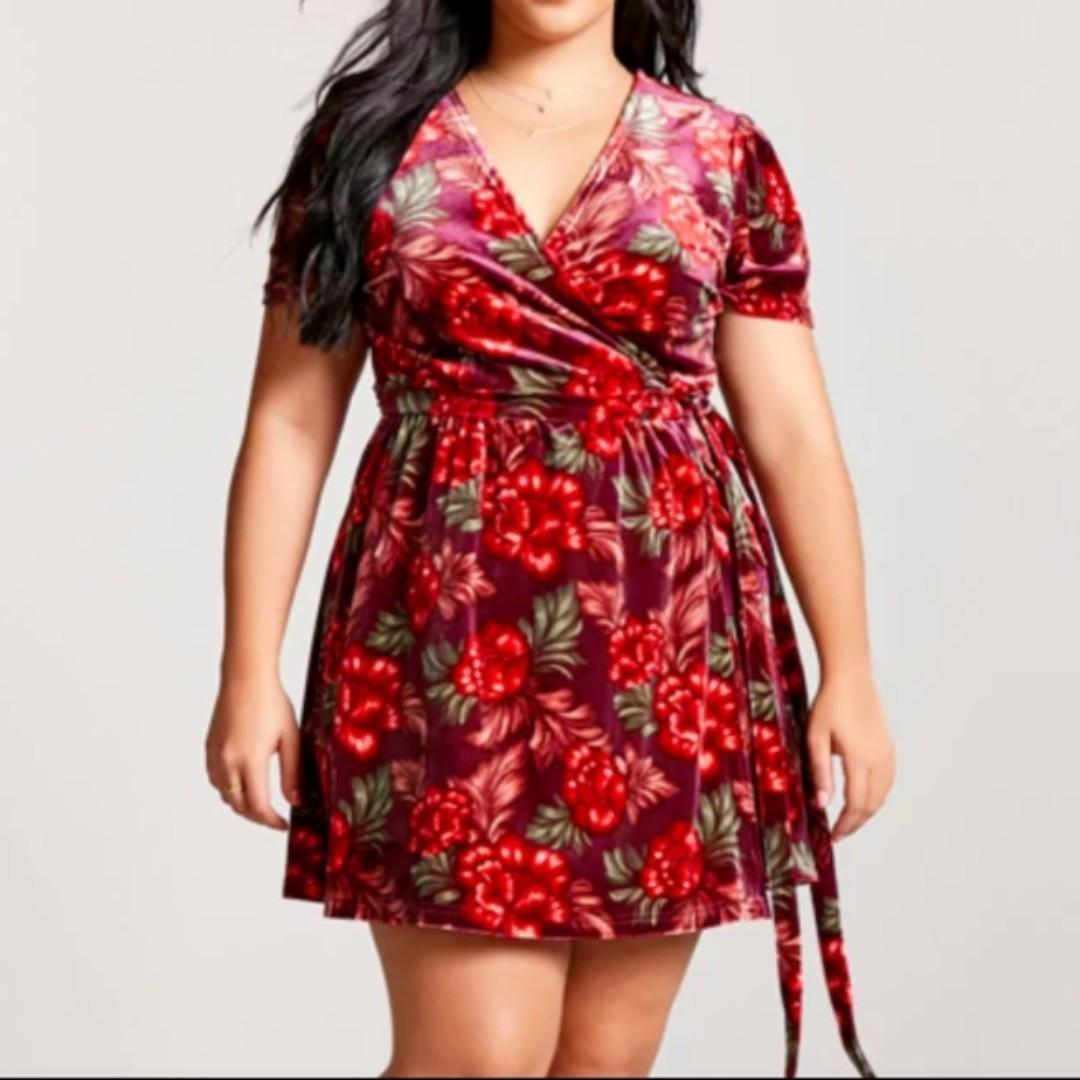 Forever 21 Floral Wrap Around Dress Women S Fashion Clothes Dresses Skirts On Carousell