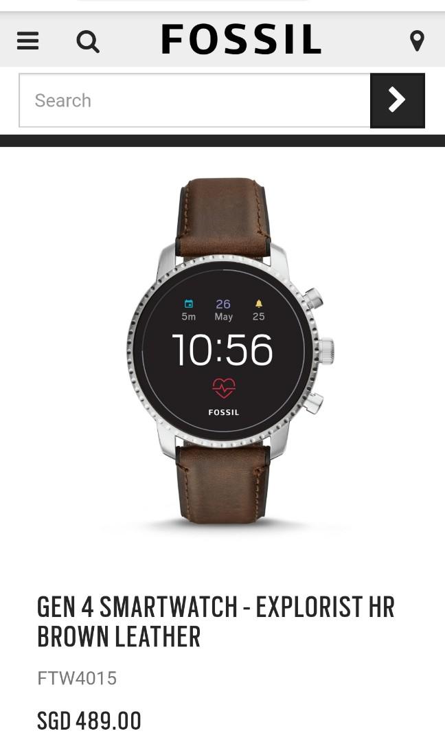 Gen 4 fossil new arrivals smartwatch explorist hr gunmetal
