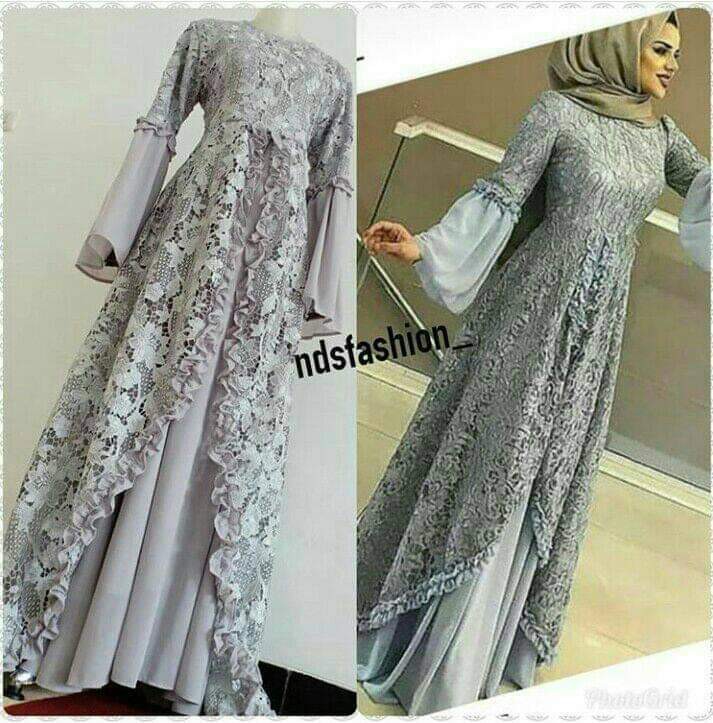 Gamis Brokat Velvet Cantik Murah Fesyen Wanita Muslim Fashion Lainnya Di Carousell