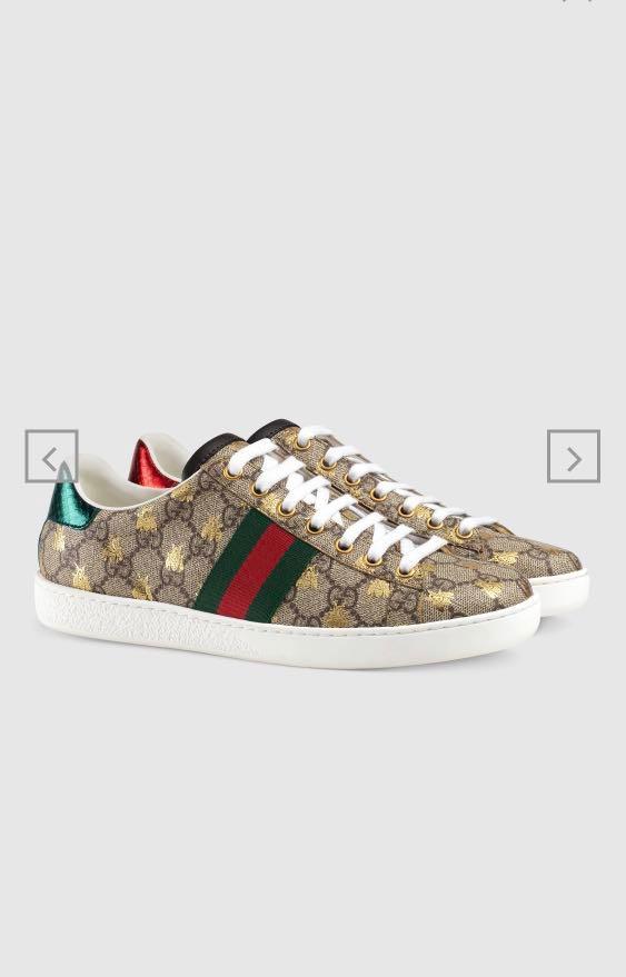 Gucci Ladies Ace Gg Supreme Sneaker With Bees Women S Fashion Shoes On Carousell