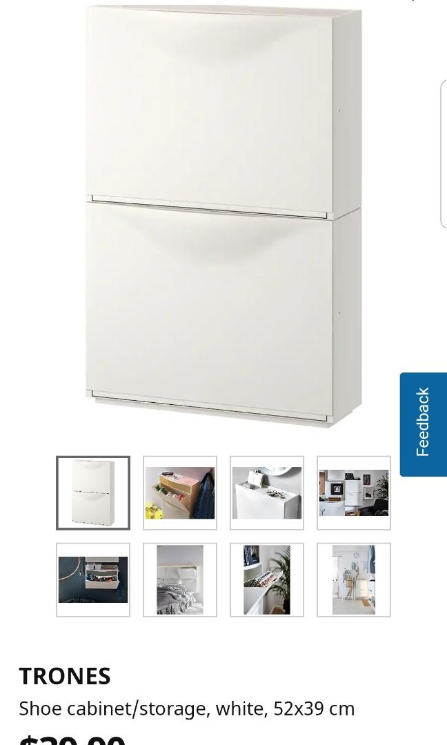 Ikea Trones Shoe Cabinet Storage Furniture Shelves Drawers