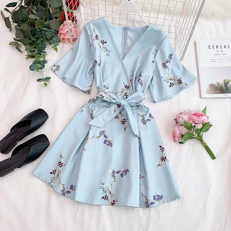 Instock Floral Kimono Summer Trending Dress Free Mailing