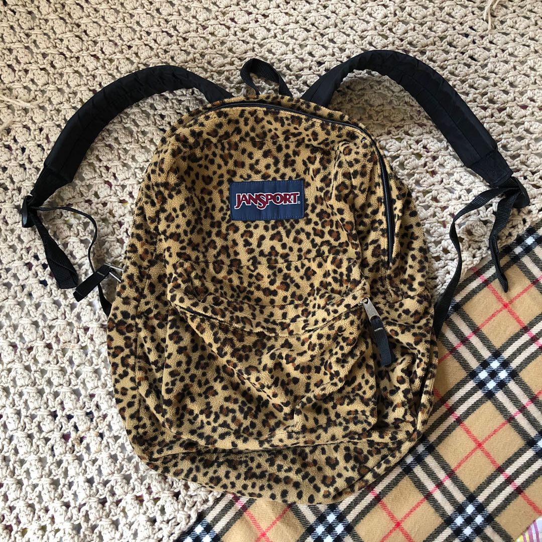 jansport leopard print backpack