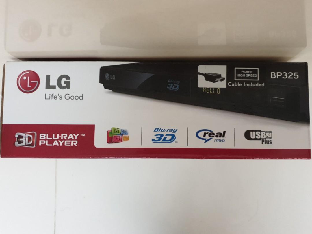 LG Bluray Disc / DVD Player BP325, TV & Home Appliances, TV