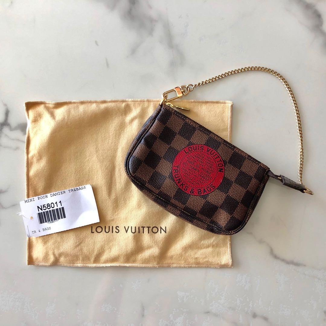 LOUIS VUITTON Damier Ebene T&B Mini Pochette Accessoires Pouch