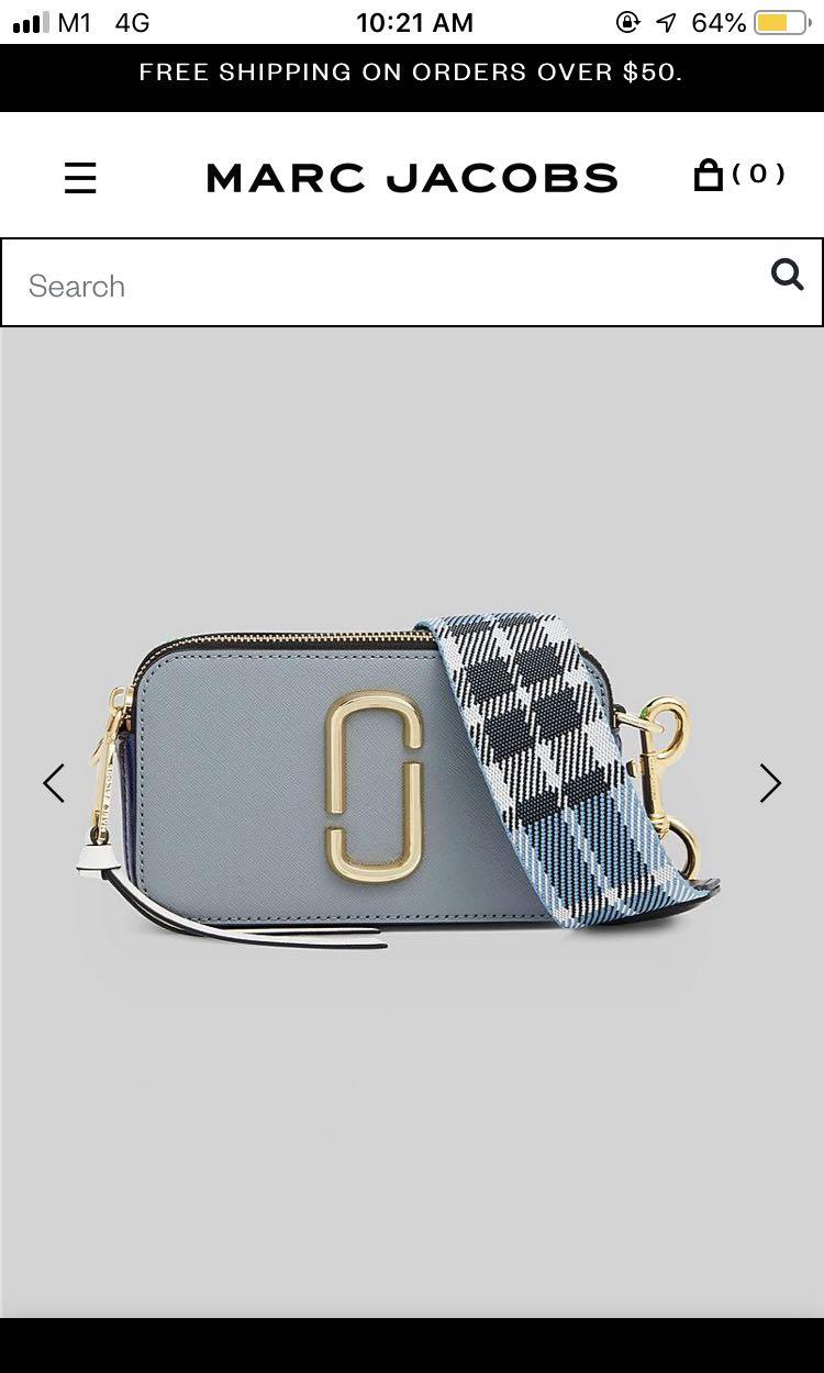Marc jacobs hotsell snapshot bag grey