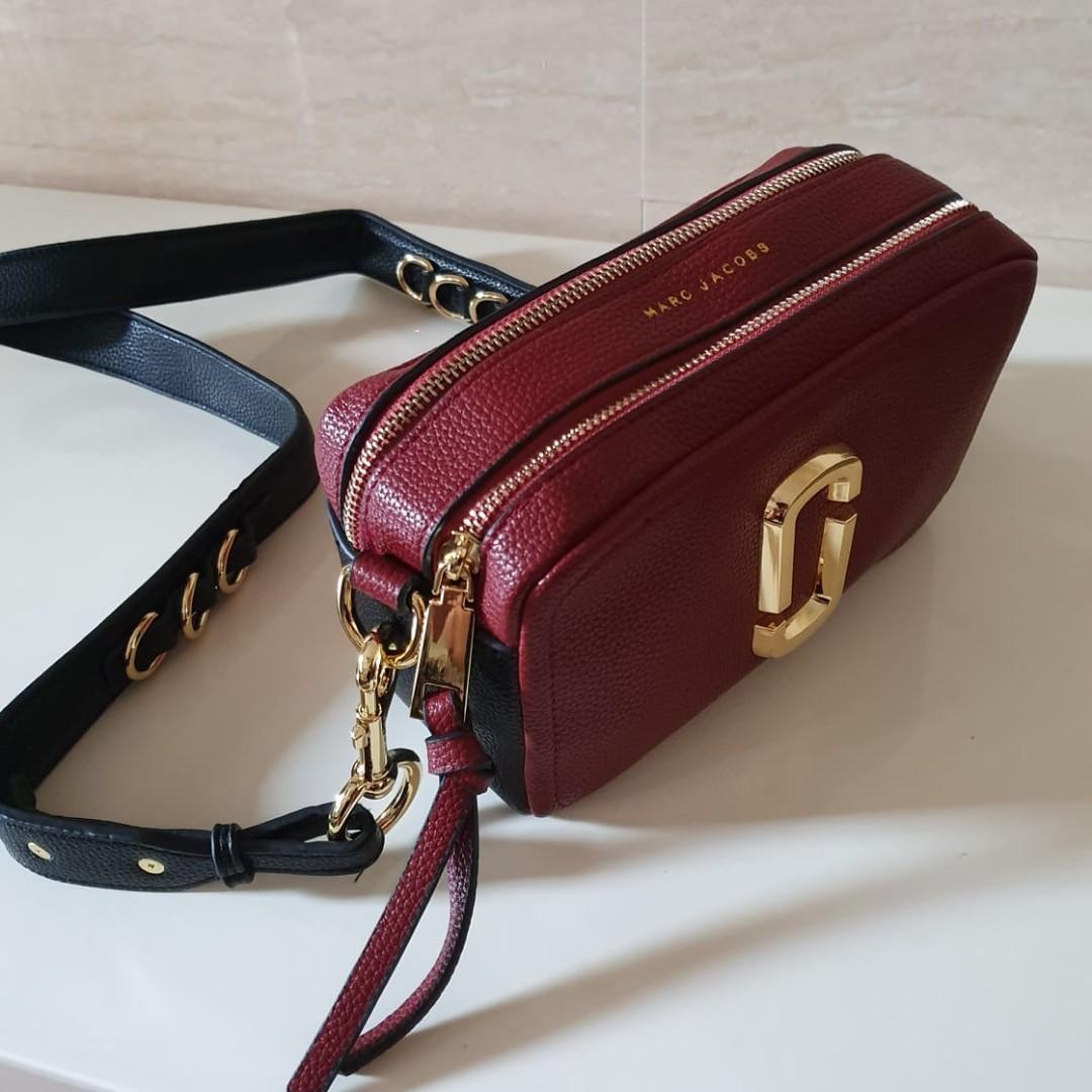 Marc Jacobs The Softshot 27 Crossbody Bag - Burgundy Crossbody