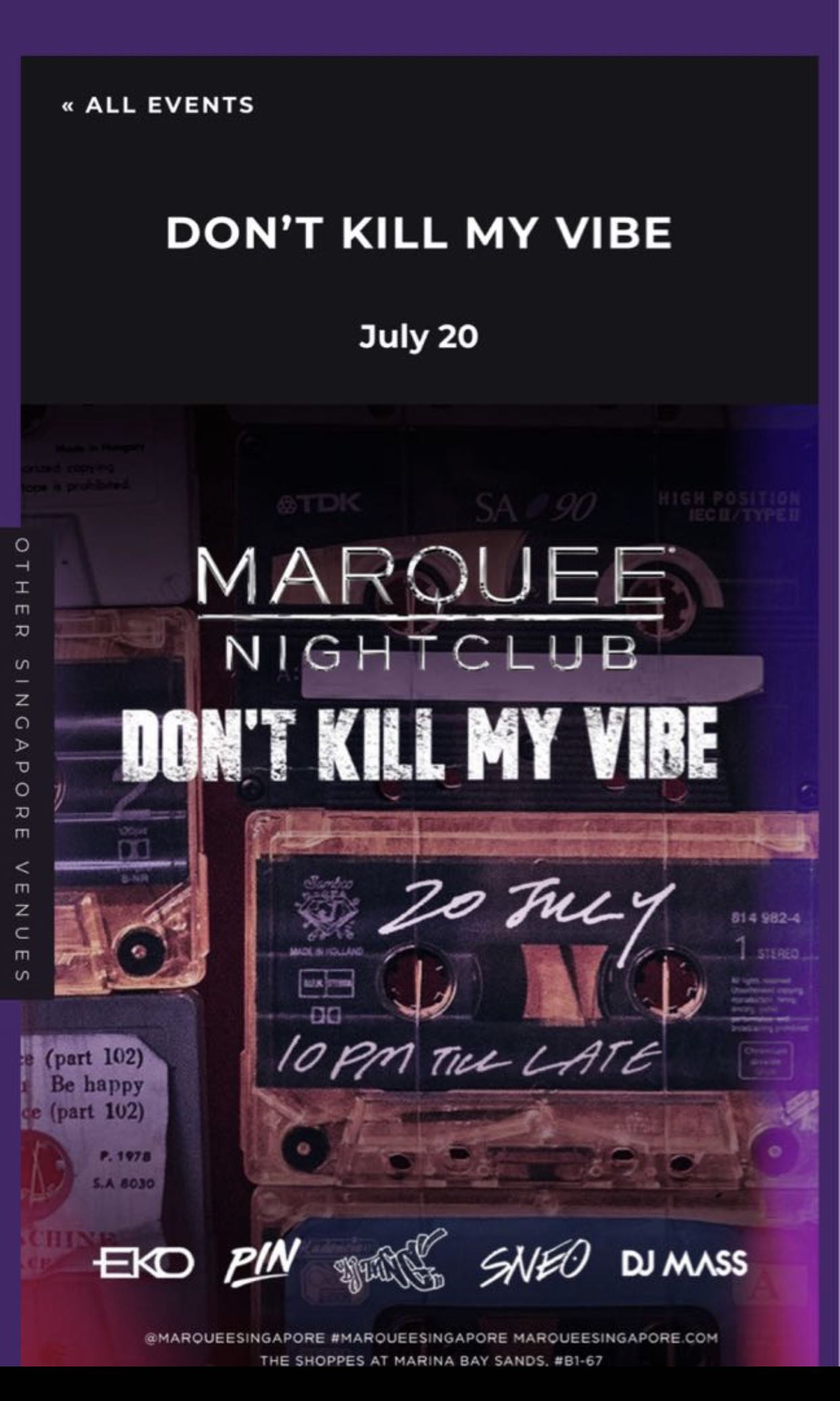 Marquee ticket, Tickets & Vouchers, Event Tickets on Carousell