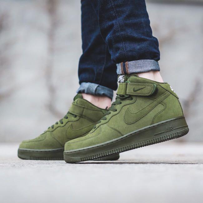Nike air force 1 new arrivals mid 7 legion green