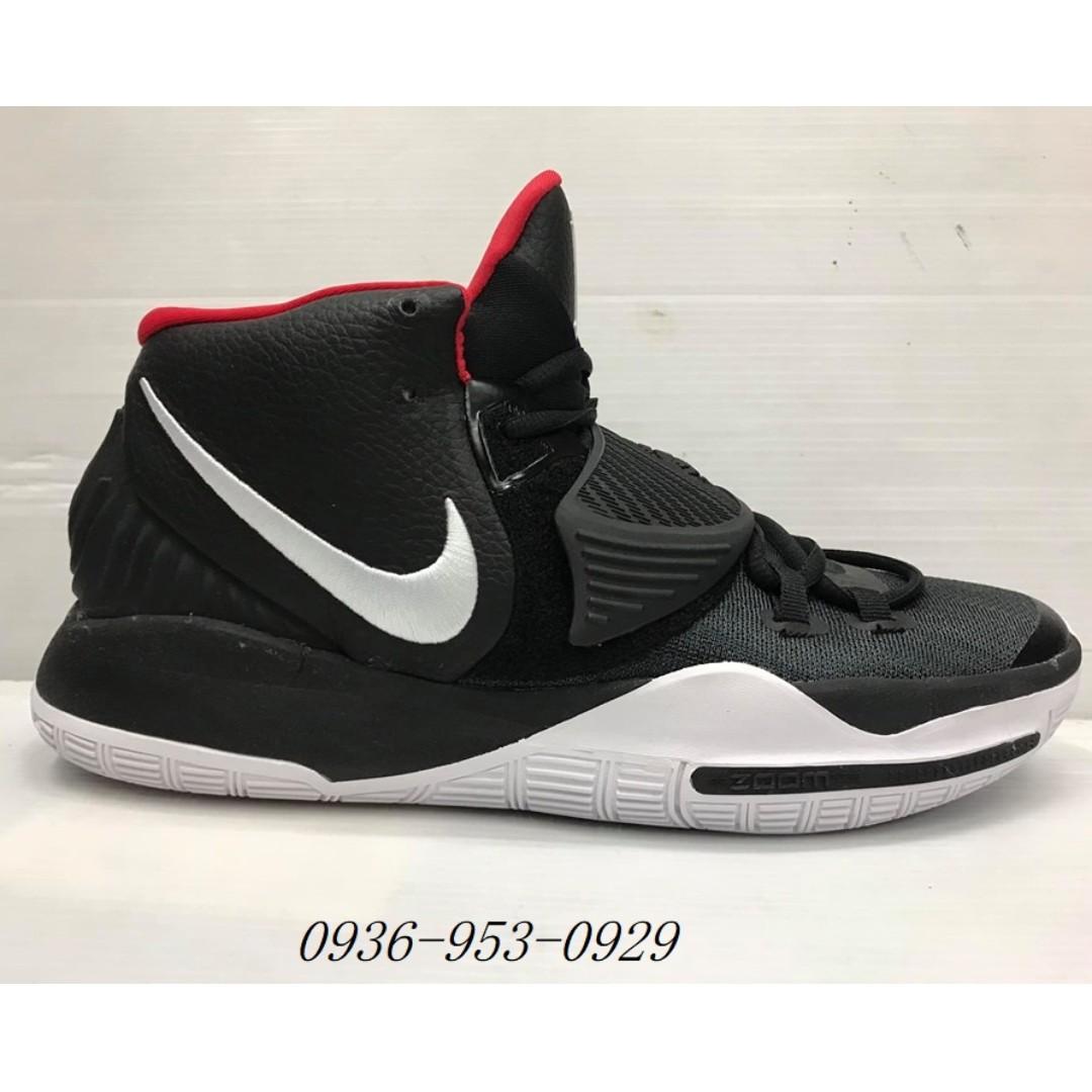 kyrie 6 black and white