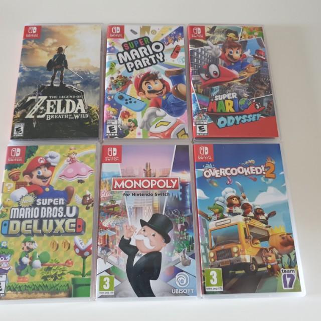 used nintendo switch with games