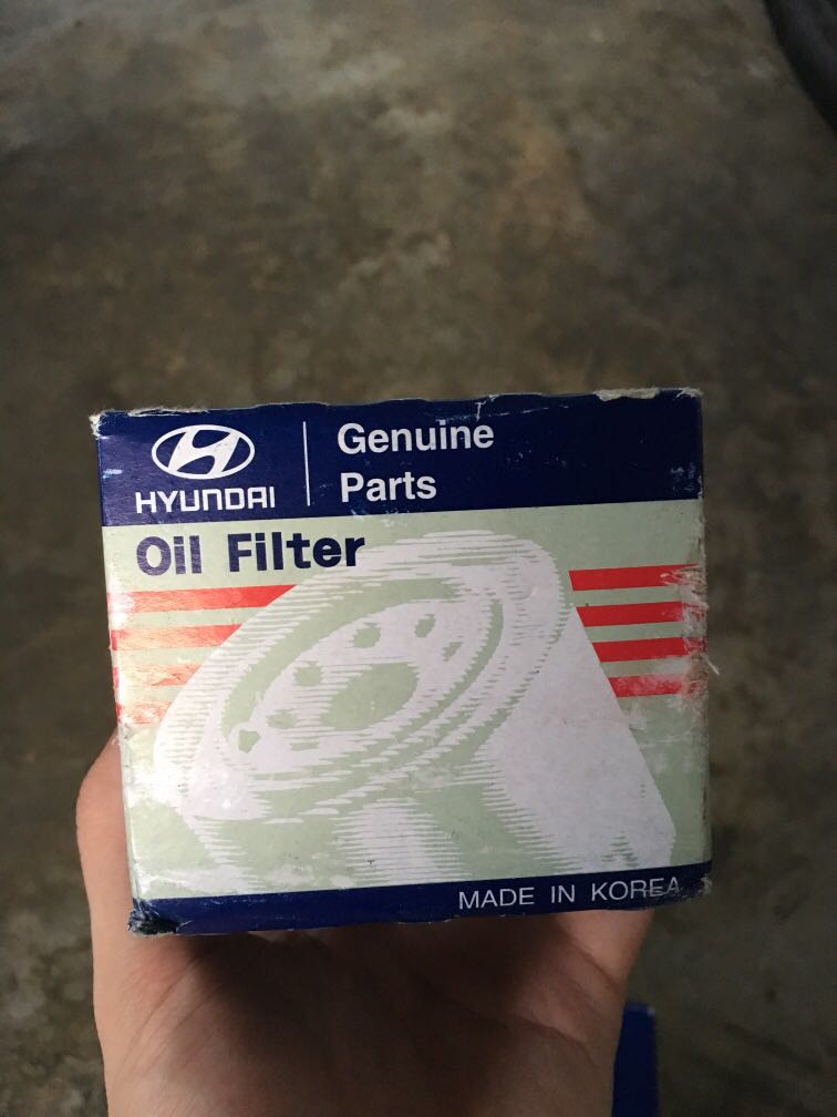 Oil Filter Hyundai Accent MC 1.6, Auto Accessories on Carousell
