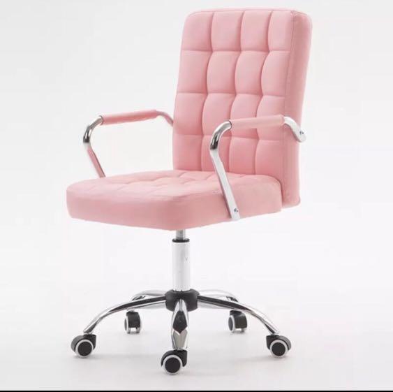 Pink Swivel Study/Office Chair (Category: Chairs) located in Manila. Submitted by mdcart (Listing ID 240325779, Image 1). Description: Bought originally 5,500. New/Unused. For pickup at West Fairview. .