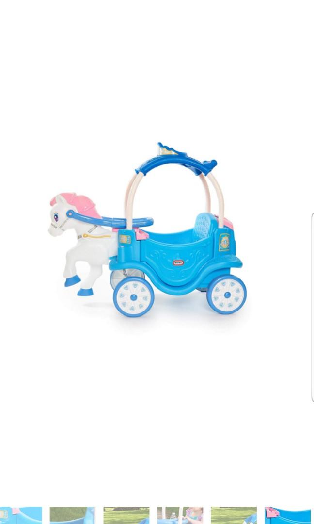 princess coupe car with horse