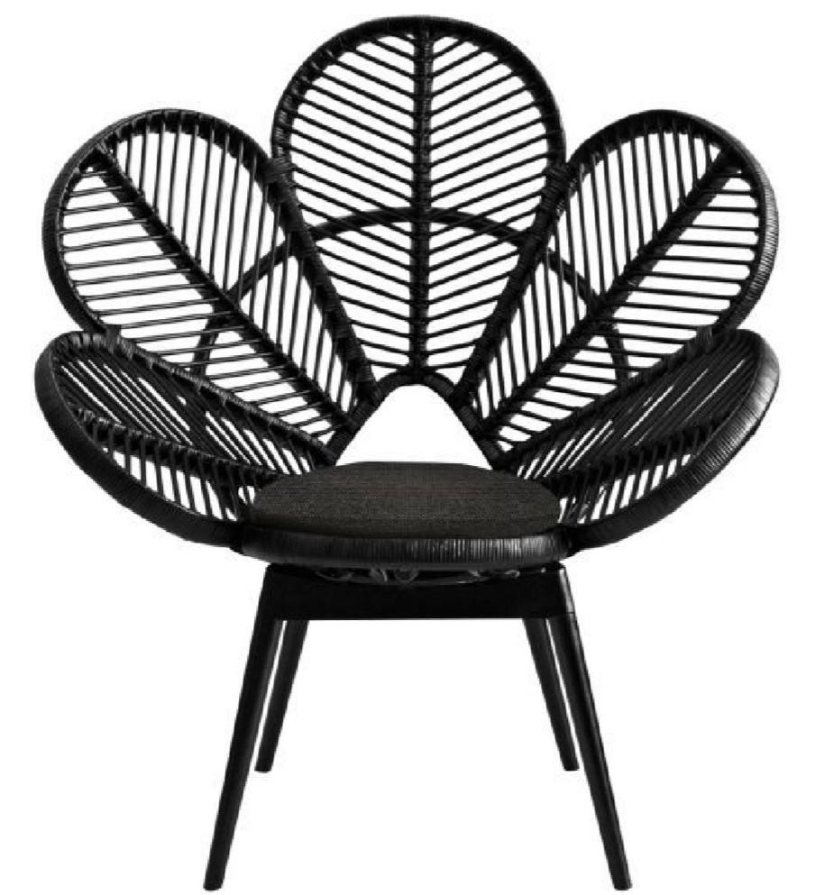 Rattan peacock flower chair, Furniture & Home Living, Outdoor Furniture