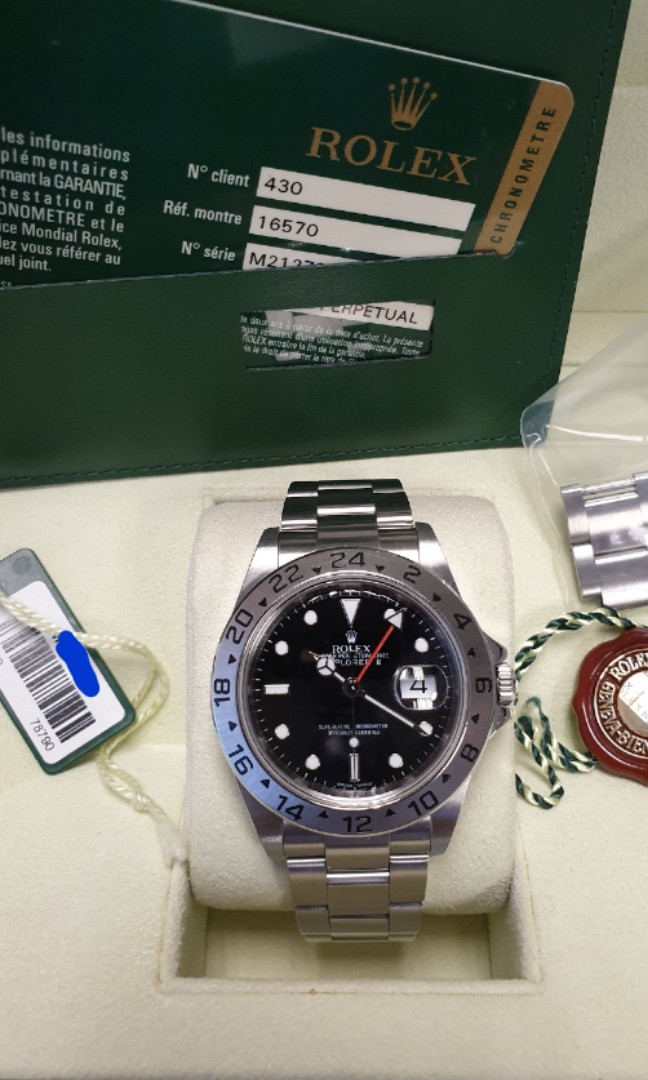 Rolex Explorer 2 16570 M Serial 3186 Movement, Luxury, Watches on Carousell