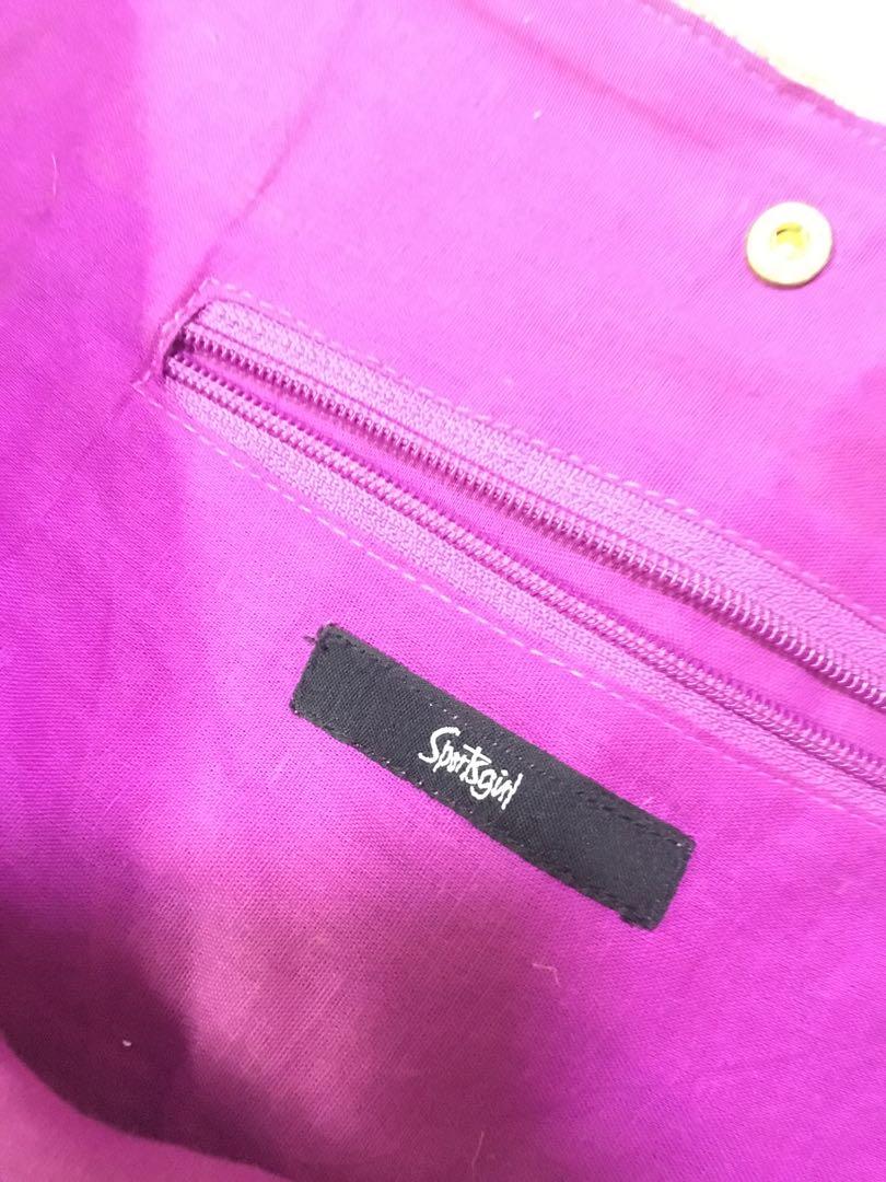 SportsGirl Jute Tote Bag, Women's Fashion, Bags & Wallets, Tote Bags on