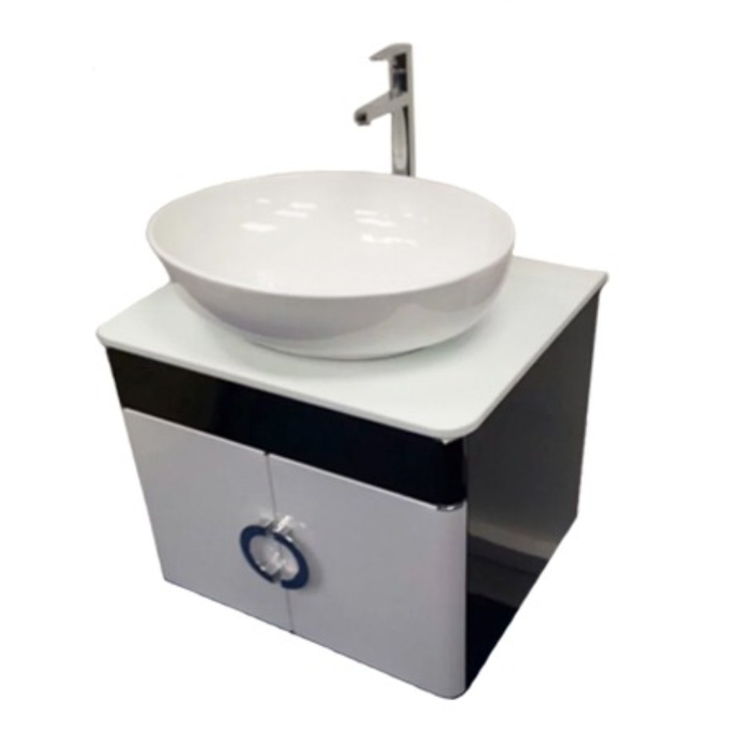 stainless steel vanity cabinet bathroom top mount basin black white furniture home living bathroom kitchen fixtures on carousell