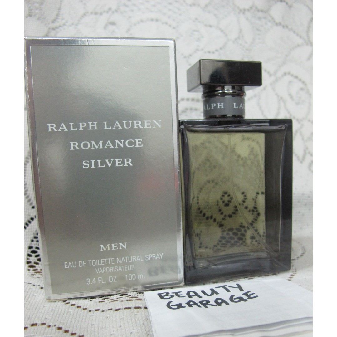 Rare Ralph Lauren Romance Silver Men Edt Spray - 3.4 fl oz