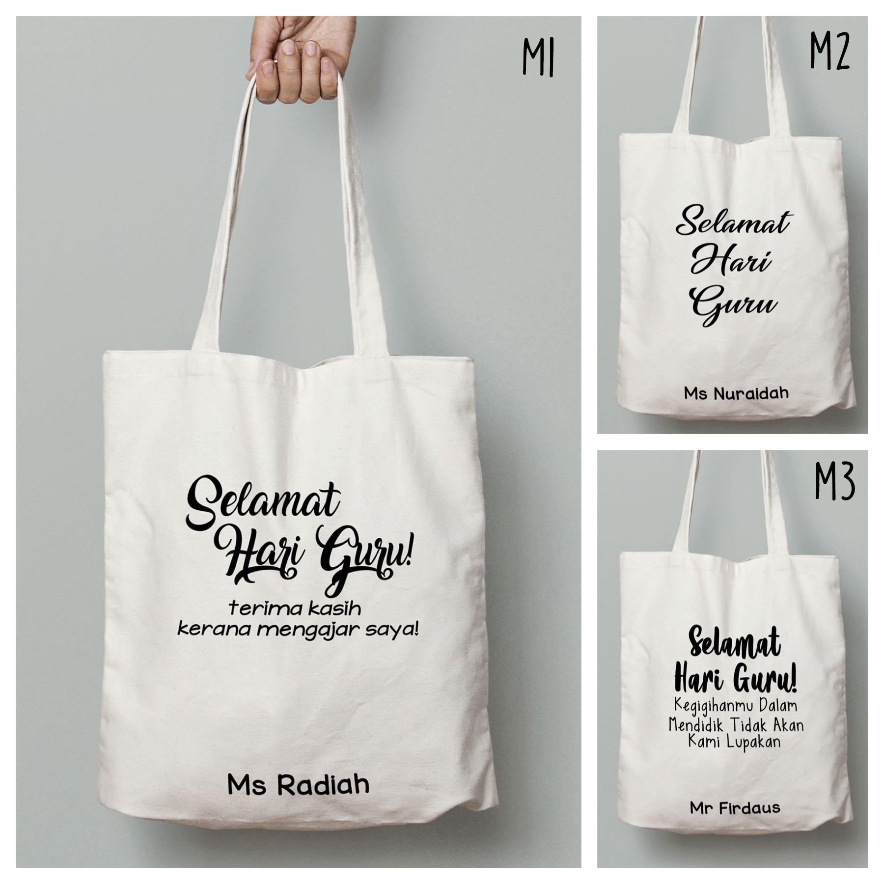 Teacher S Day Personalised Canvas Tote Bag Women S Fashion Bags Wallets Tote Bags On Carousell