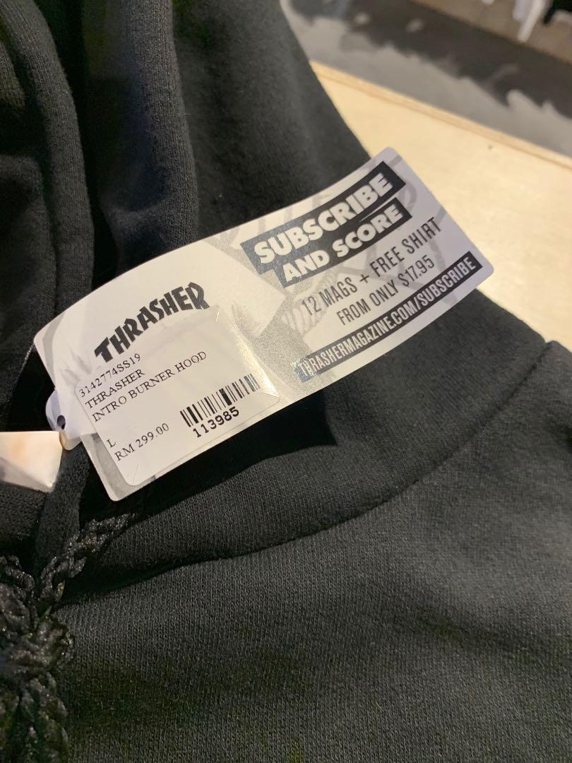 Thrasher burner hoodie hotsell