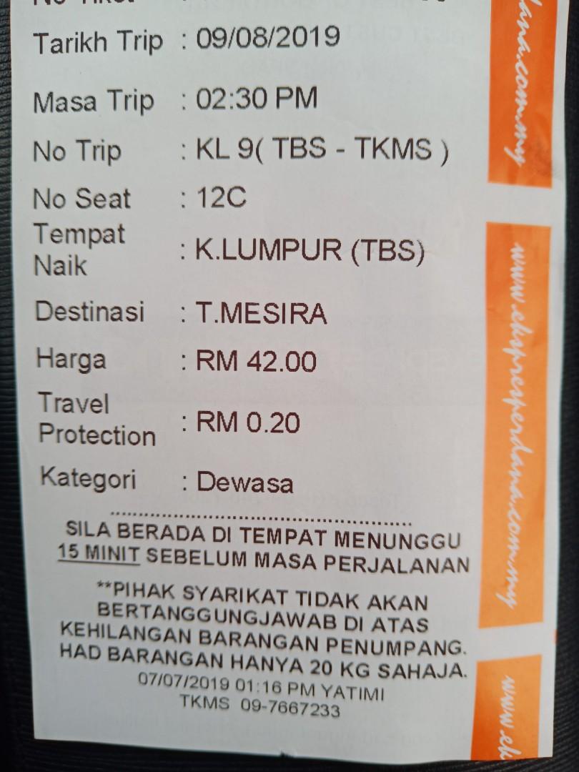 Tiket Raya Haji Express Perdana Tickets Vouchers Event Tickets On Carousell