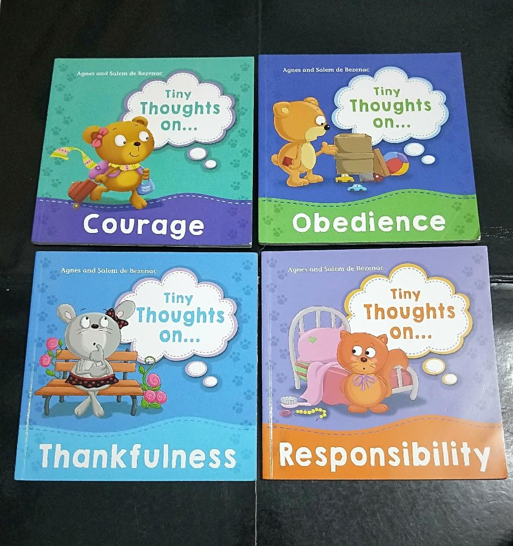 Tiny Thoughts on... (Category: Storybooks) located in Singapore. Submitted by programii (Listing ID 240314959, Image 1). Description: Each for $2 Condition: good Collection at Chinatown MRT Station or Outram Park MRT Station.