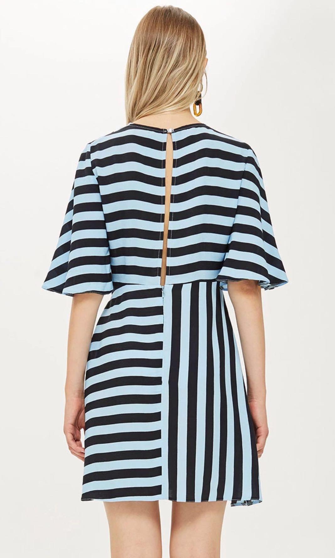 Topshop stripe mini dress cheap