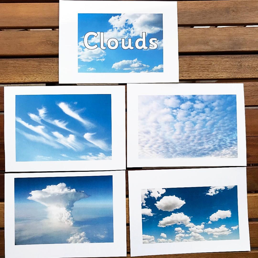 Types of Clouds Flashcards (Right brain training/Shichida/ Heguru