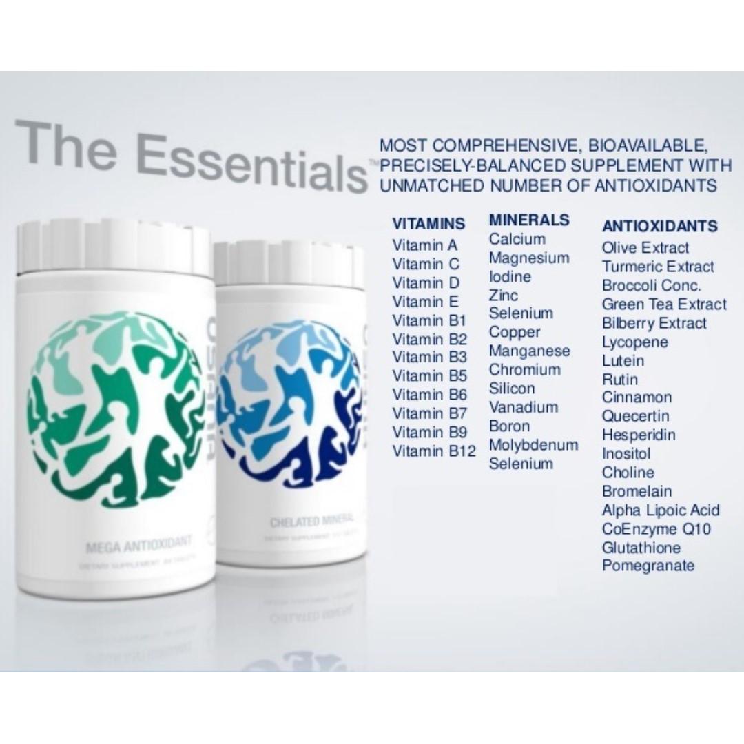 Usana CellSentials Vita Antioxidant & Core Mineral, Health & Beauty