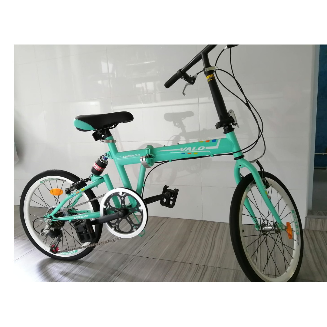 Valo Urban 5.0 Folding Bike 20 inch wheel Green Sports