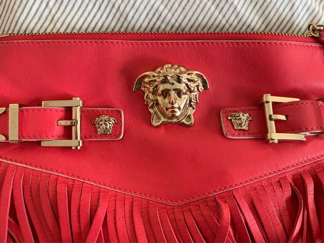 Versace - Authentic (Category: Purses & Pouches) located in Singapore. Submitted by peanutmango (Listing ID 240167010, Image 4). Description: Hot pink for summertime! Beautiful and mint condition Clearing wardrobe space, need a new owner ;) Genuine offer please, thank you !!.