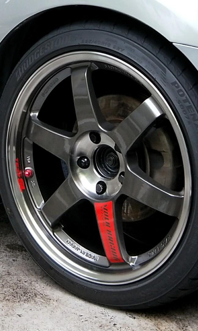Volk Racing TE37SL, Car Accessories, Tyres & Rims on Carousell
