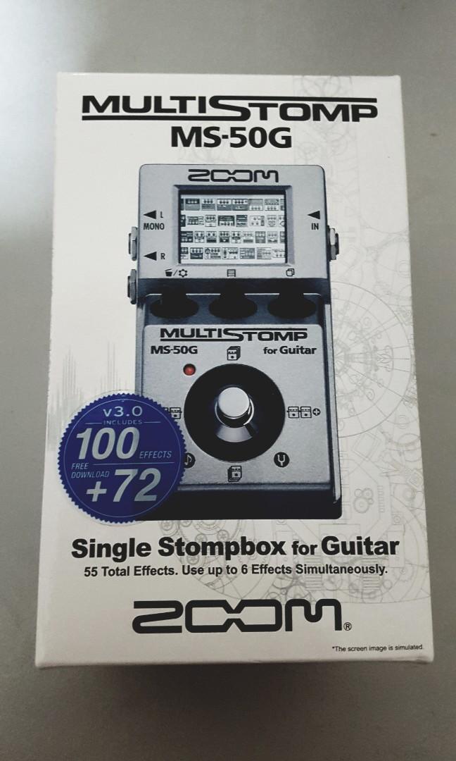 Zoom Ms 50g Guitar Multi Effects Pedal Music Media Music Accessories On Carousell