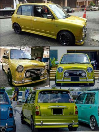 lips skirting L700 mira gino ( spoiler under bumper ) minilite mesh DCN D-sport