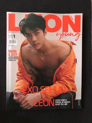 EXO SEHUN: LEON KOREA MAGAZINE – JAN 2018 ISSUE (VOL.71)