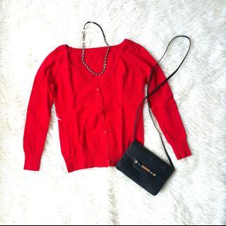 Red Cardigan size S/M #joinjuli