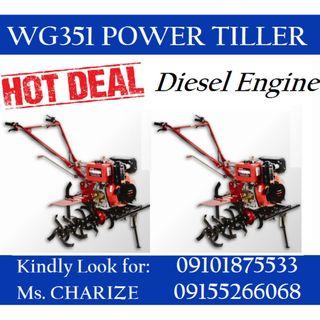 Power Tiller - Diesel Engine WG351 BRAND NEW