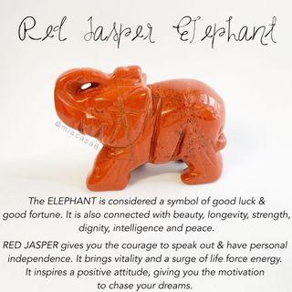 Red Jasper Elephant 