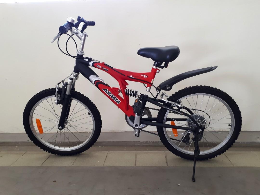 20 dual suspension mountain bike