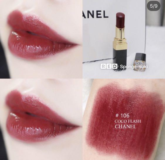 $320/1支爆紅Chanel flash lipstick #106 dominant 紅棕豆沙色寶石紅