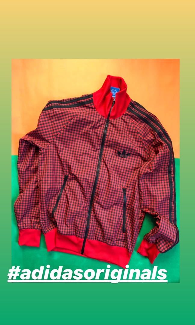 adidas checkered jacket