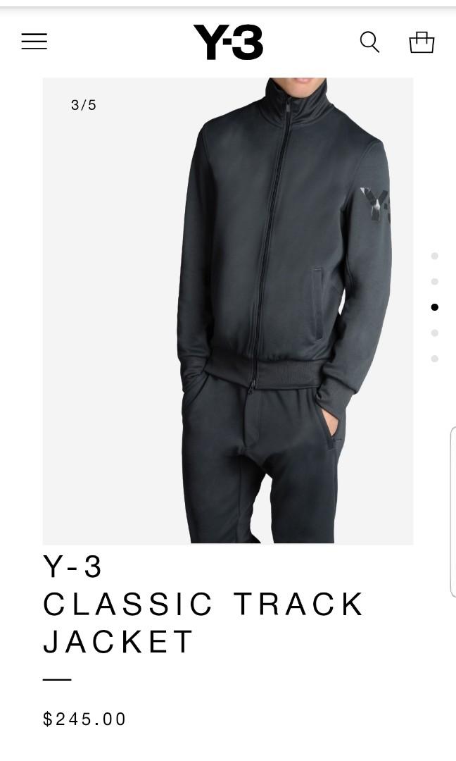 Adidas Y3 Y-3 Classic Track Jacket, Men's Fashion, Coats, Jackets and  Outerwear on Carousell