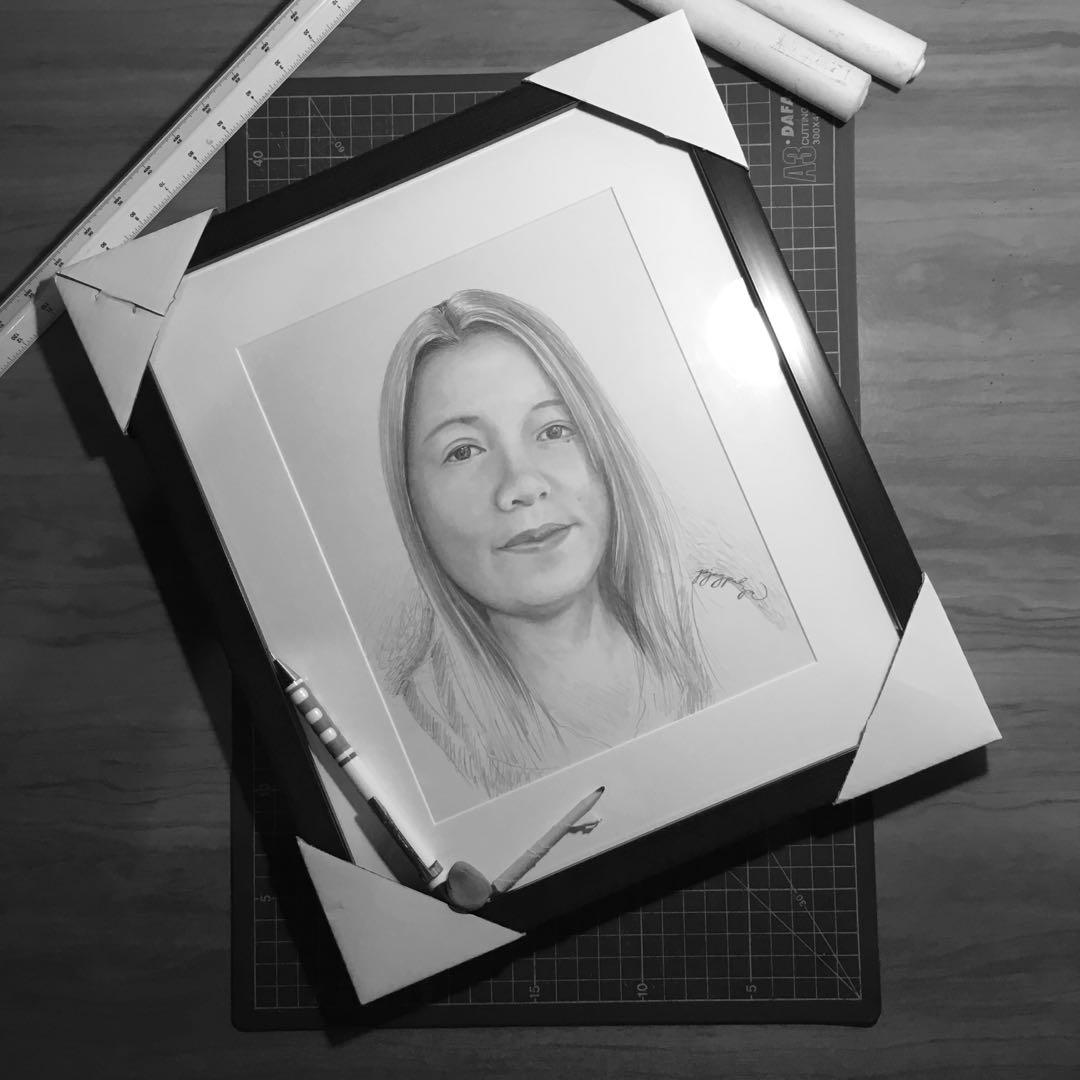Amateur Portrait Drawing Service - monochromatic (Category: Art & Prints) located in Marikina City. Submitted by patrickjayson.agpalza (Listing ID 240461969, Image 1). Description: Amateur Portrait Drawing Service Amateur Quality Amateur Artist Medium - 2B lead pencil on 8”x10” bristol board Duration - 1-2 faces per weekend Initial Payment thru bank deposit is required before drawing service is rendered. How things work: If Client is interested, 