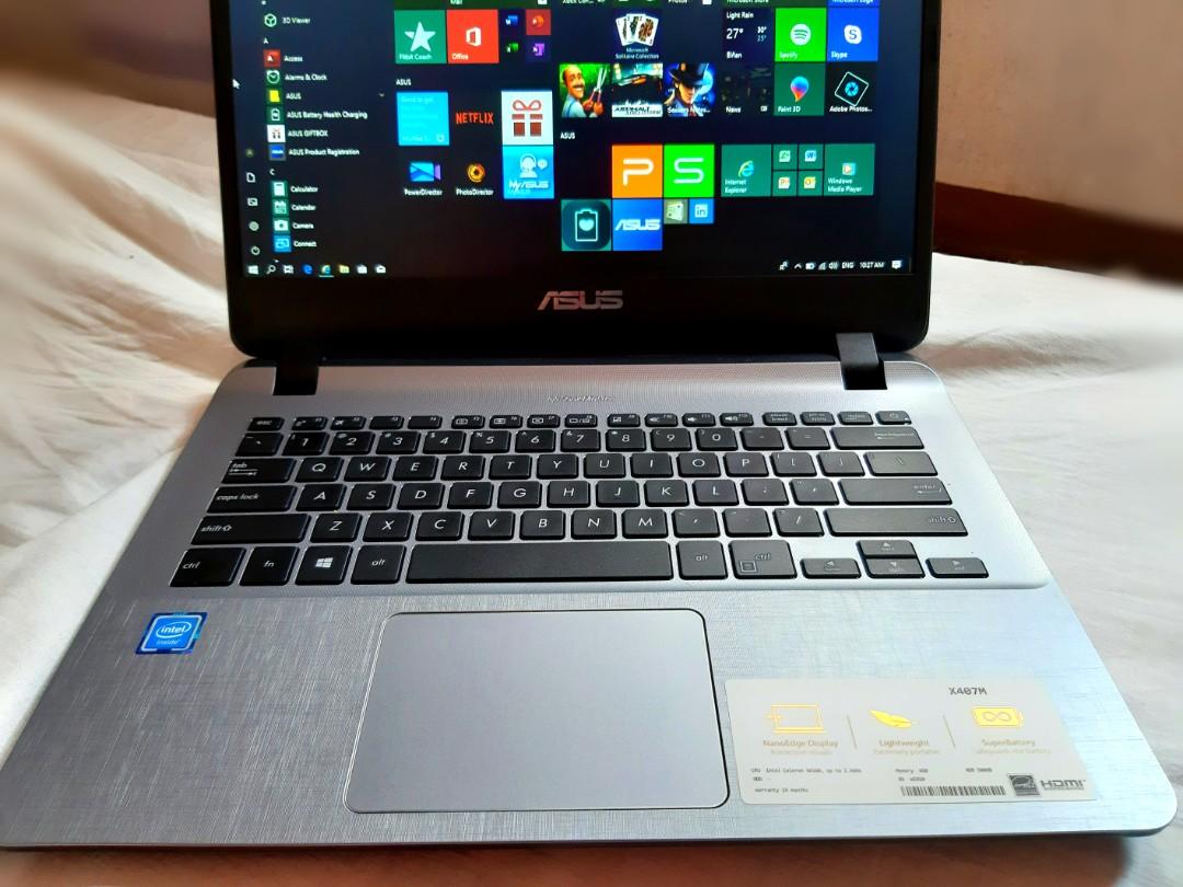 ASUS X407M lightweight Laptop Intel 4GB Memory 500GB hdd, Computers