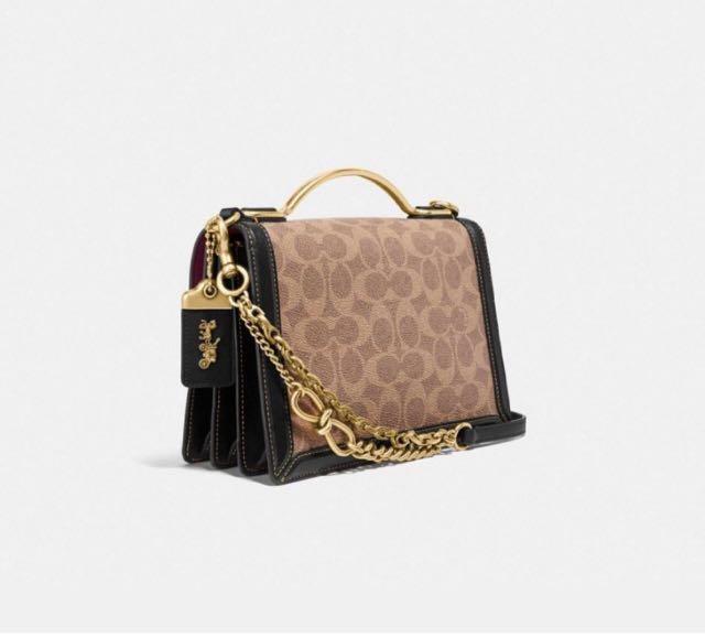 Coach riley top handle 22 in signature canvas on sale