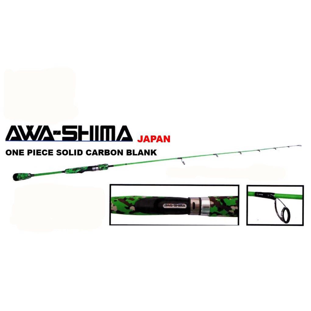 AWA-SHIMA SOLID CARBON PLUS SPINNING ROD, Sports Equipment, Fishing on  Carousell