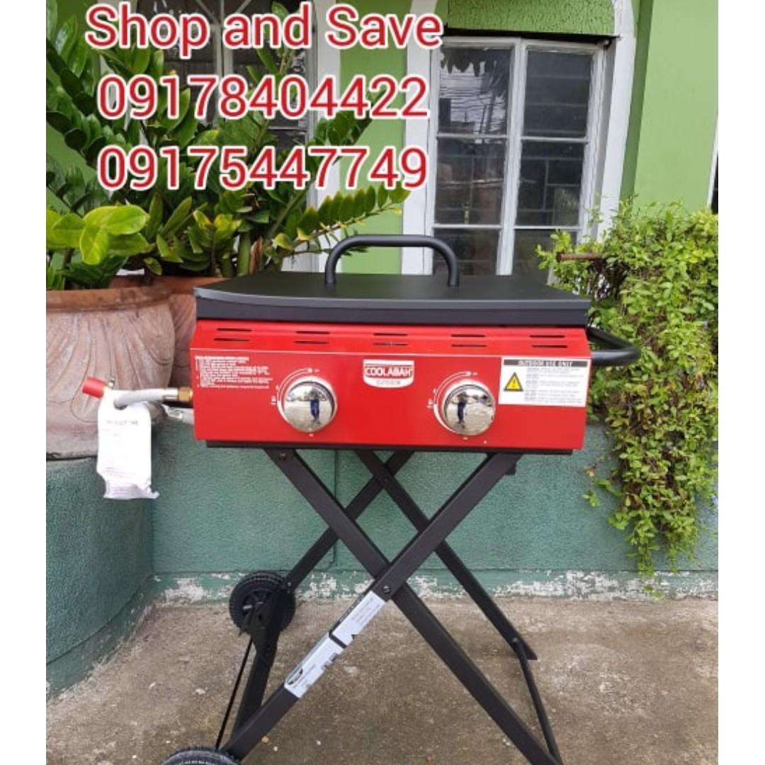 Barbecue Grill 2 Burners with Collapsible Base LPG